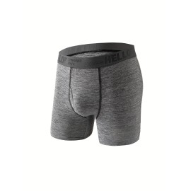 3pcs Men's Breathable Stretch Boxer Briefs For Comfortable Sports Underwear