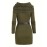 Solid Hooded Dress, Y2K Solid Long Sleeve Dress For Spring & Fall, Women's Clothing