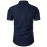 Stylish Men's Short Sleeve Asymmetric Shirt for Business and Party Wear - Comfortable and Breathable Men's Clothing