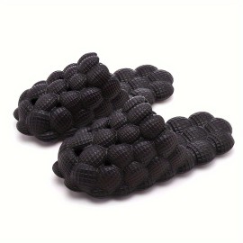 Bubble Slides For Women And Men, Spa Massage Non-slip Golf Ball Slippers, Funny Lychee Soft Beach Sandals