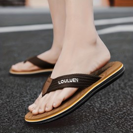 Men's Casual Strap Outdoor Slip On Flip Flops With Assorted Colors