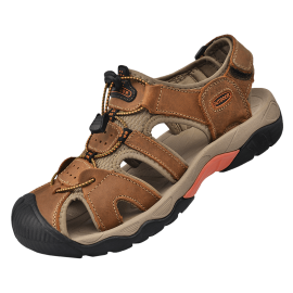 Men's Sandals, Durable Non Slip Outdoor Hiking Trekking Sandals, Comfy Beach Shoes, Spring And Summer