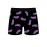 Men's Purple Eggplant Print Boxer Briefs - Breathable and Comfy High Stretch Trunks