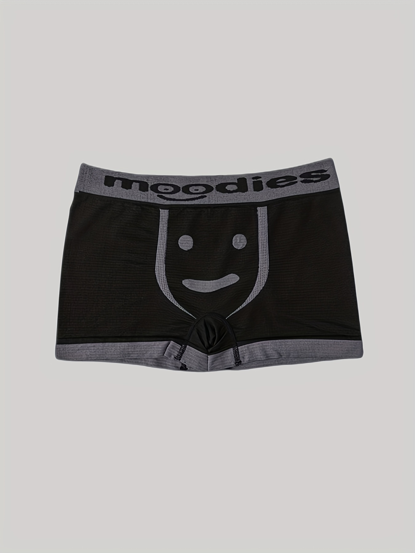 1 3pcs mens emotional face breathable boxer brief soft comfortable underwear for man details 13