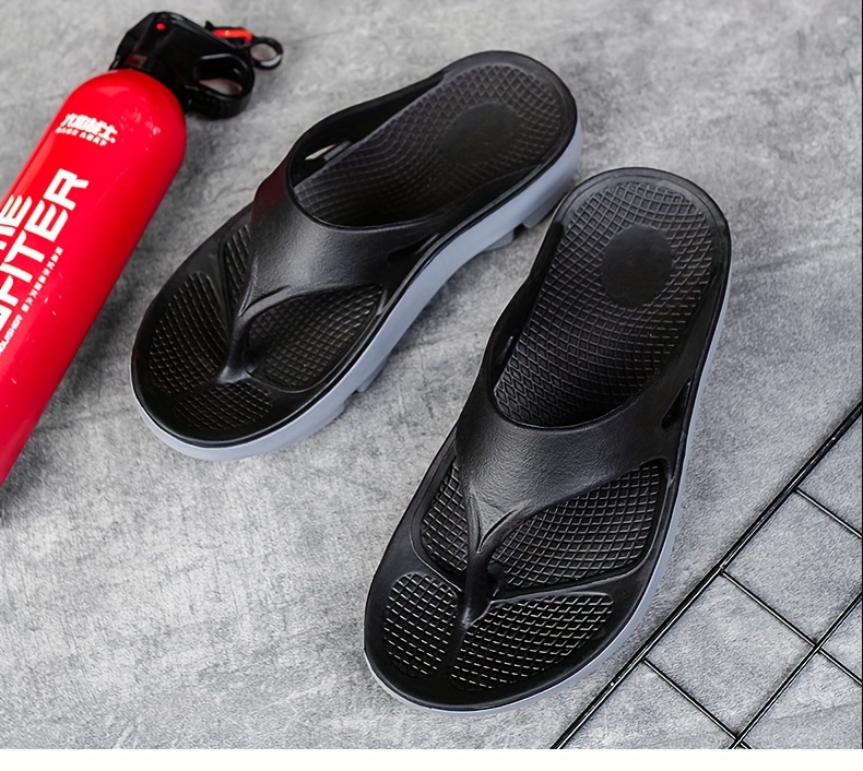 plus size mens trendy thong sandals casual lightweight flip flops shoes toe post sandals for indoor outdoor beach shower spring and summer details 6